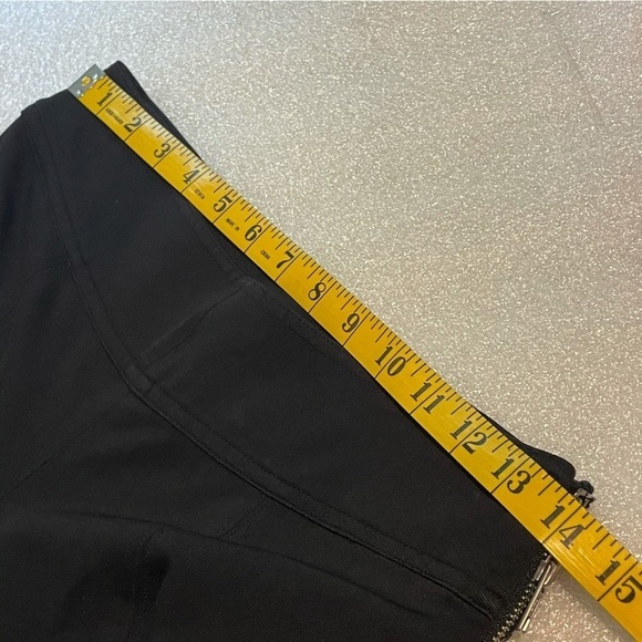 marciano Black Leggings pants with hook loop hardware on back of leg 4 - Picture 7 of 12